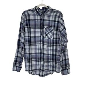 Kuhl Womens Plaid Button Up Shirt Outdoors Hiking Camping Long Sleeve Size XL